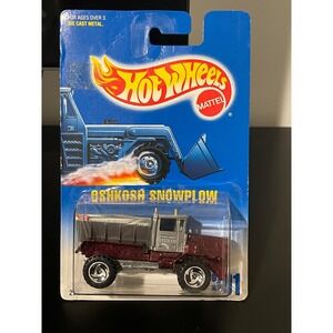 00562 - Hot Wheels Oshkosh Snowplow Die Cast Toy Truck Collector 201